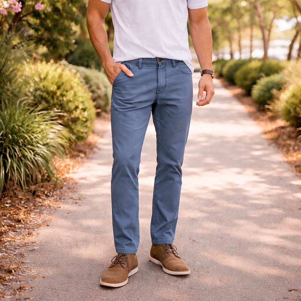 GAP‎ Slim Fit Pants Men’s 34x30 Blue Gray Classic Spring Summer